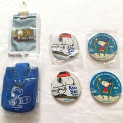 スヌーピー リフト券ホルダー 缶バッチ ANA's SKI 激レア - メルカリ