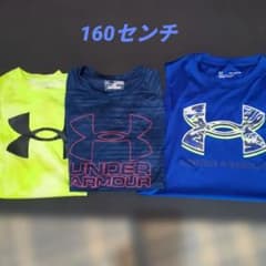 【値下げ】UNDER ARMOUR 3枚【青はノースリーブ】 YXL160センチのサムネイル