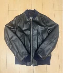 極美品 Schott ×Steven Alan MA-1 ブラック M レザー - メルカリ