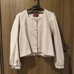 Day23 チェック柄ノーカラージャケット ミニスカート セットアップのサムネイル