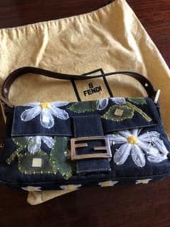 FENDI  デニム花刺繍　マンマバケットのサムネイル