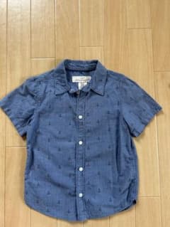H&M L.O.G.G. アンカー柄半袖シャツ 34Aのサムネイル