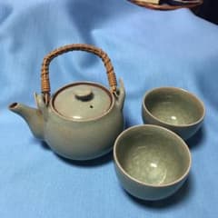 赤津焼　　　土瓶と湯飲みのサムネイル