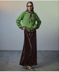 【新品未使用26aw】MAISON SPECIAL サテンロングスカートのサムネイル