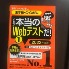 【玉手箱・C―GAB編】 これが本当のWebテストだ! (1) 2023年度版のサムネイル
