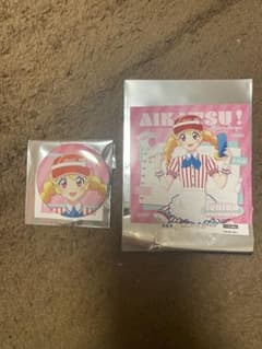 アイカツ ラウンドワン コラボ 星宮いちご ミニ色紙 缶バッジ - メルカリ