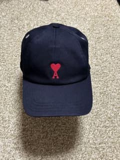 Ami Paris ハートロゴ ベースボールキャップ ブラック - メルカリ