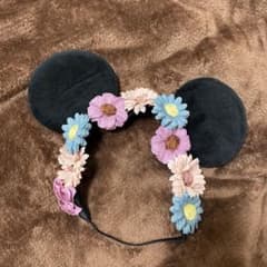 東京ディズニーリゾート ミッキー耳 ヘアバンド　花飾り　ミニー　カチューシャのサムネイル