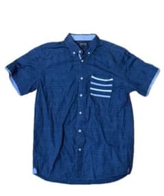 BEAMS HEART ビームス ハート　シャツ L ネイビー 紺のサムネイル