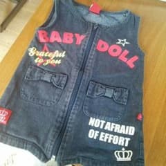 まぁ様専用☆BABY DOLL   コムサデニムワンピ90のサムネイル