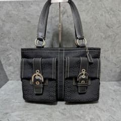 COACH コーチ SOHOソーホー レザー トートバック A4可 美品】COACH コーチ SOHO ソーホー トートバッグ A4 - メルカリ