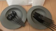 ARAS エイラス 深皿スクープ&ナイフ、スプーン、フォーク14点セット