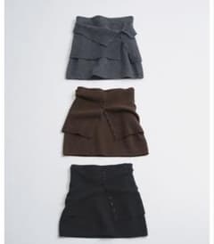 TODAYFUL Layered Knit Skirt チャコールグレー todayful Layered Knit Skirt チャコールグレー - メルカリ