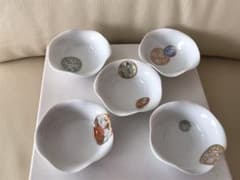 深川製磁  寿赤絵  小皿揃  5個のサムネイル