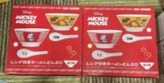 ミッキーマウス レンゲ付きラーメンどんぶり