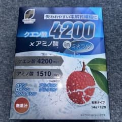 【11包】クエン酸4200×アミノ酸 inミネラル ファイン ライチ味 粉末飲料のサムネイル