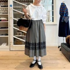 出品4/22まで】ミナペルホネン blumen ギャザースカート 未使用 - メルカリ