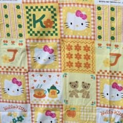 ハローキティ 生地 2m 大きいサイズ レア くま 1976.1997年 レア