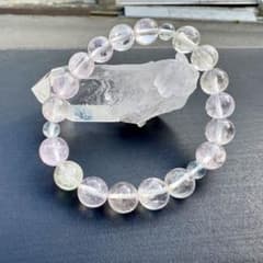 希少】宝石質 ブルークンツァイト 、高品質 クンツァイト ブレスレット