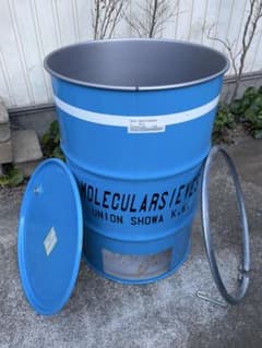 ドラム缶 焼却炉 オープンタイプ 蓋あり ドラム缶 焼却炉 オープンタイプ 蓋あり