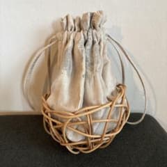 新品 itashioriさん 籐製 かごバッグ 巾着付き itashioriさん 籐製 かごバッグ 巾着 - メルカリ