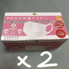 来週値上げ！ 即買い希望求む‼️ やわらか快適マスク 小さめサイズ 65枚入✖️2箱のサムネイル