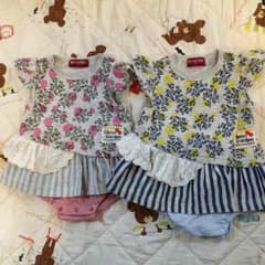 重ね着風ロンパース②♡双子セットのサムネイル