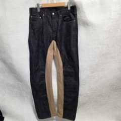 【極美品】児島ジーンズ モンキーコンボ デニムパンツ 切替 インディゴ W32 極美品】児島ジーンズ モンキーコンボ デニムパンツ 切替 インディゴ