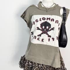 Y2K❤️ Vivienne Westwood スカル ロゴ 変形 カットソー - メルカリ