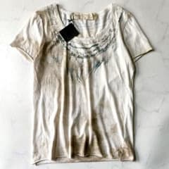 新品タグ goa フェザープリント Tシャツ デッドストック 00s 日本製