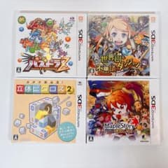 3DSソフト4点 世界樹と不思議のダンジョン【新品未開封】メイプルストーリー他