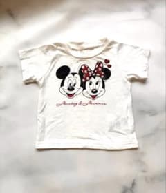 Disney Mickey & Minnie T 셔츠 화이트 80cm