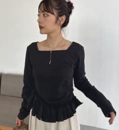 新品タグ付き カプリシューレマージュ 【前後2WAY】アシメフリルロンT