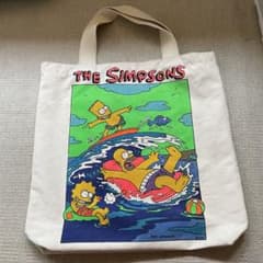 the simpsons 特大 トートバッグ レジャー 海 プール - メルカリ