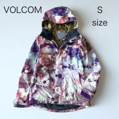 3236【美品】ボルコム ジャケット ゴアテックス 総柄 花柄 S ピンク