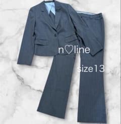 美品 エヌライン シルク 佐々木希 XL グレー パンツ 背抜き スーツ