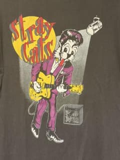 Stray Cats 빈티지 티셔츠 밴 티록 90s 로카빌리