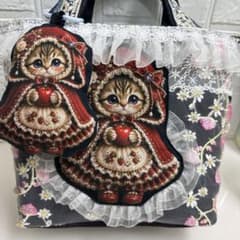 コヤンイサムチョン♡赤ずきんちゃん♡フリルトートバッグ - メルカリ