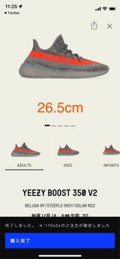 アディダス イージーブースト350 V2 ベルーガのサムネイル