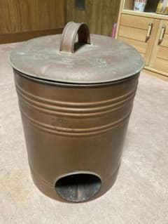 オール銅板製煙突熱湯沸し器】 昭和レトロ 煙突熱 煙突ストーブ 銅管