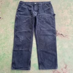 ラ*ん様 Carhartt B01 ダブルニー USA製 ブラック　フェード W ラ*ん様 Carhartt B01 ダブルニー USA製 ブラック フェード W - メルカリ