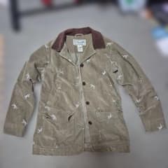 ​【希少】L.L.Bean コーデュロイ ハンティングジャケット 犬 総柄刺繍のサムネイル