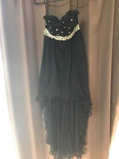 キャバ ロングドレス ロングミニ 黒のサムネイル