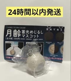 月齢蓄光めじるしマスコット 月齢15(望/満月・白) 全球のサムネイル