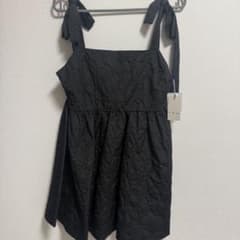 肩リボンビスチェ 黒のサムネイル