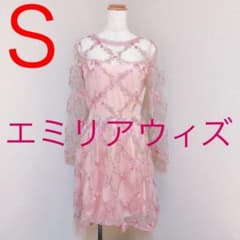 エミリアウィズ　シースルーワンピース　花柄　お呼ばれドレスのサムネイル