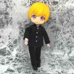 ハンドメイド オビツ11 身長調整キット用 前とじ学ランセット 黒