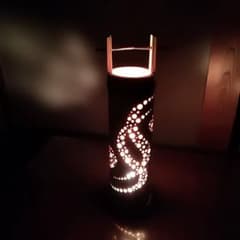 癒し灯火 竹灯籠 No23118 (太 ≒11㎝ ) - メルカリ