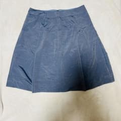 フレアスカート くすみブルー ウエスト84 大きいサイズ 上品 春夏のサムネイル