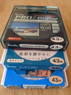 43mmレンズフィルター　Kenko　3個セットのサムネイル